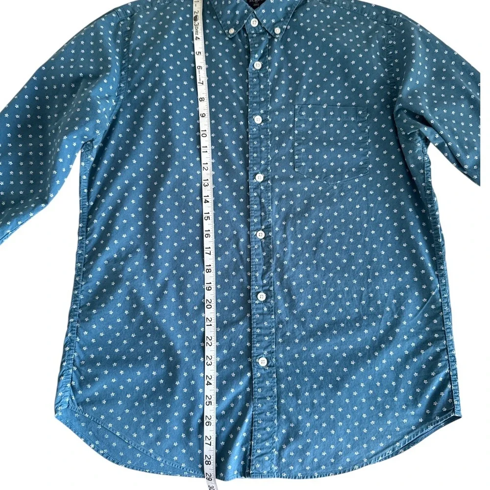 J.Crew Men's Floral‎ Print Button-Down Shirt Size M Long Sleeve 100% Cotton
